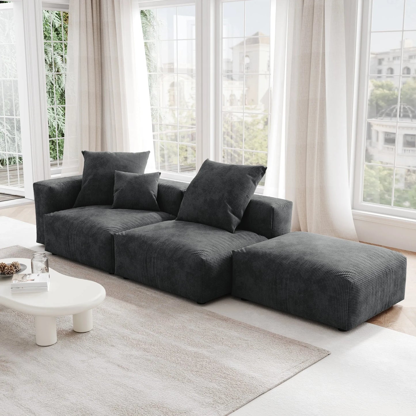 NAVI 130'' Sectional Sofa I Shape