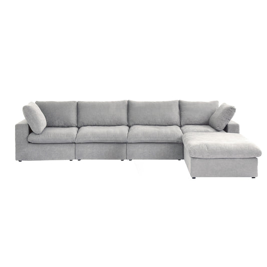 Cloud | 160.6" Sectional Sofa L-Shaped Lounge Removable Sofa Cover