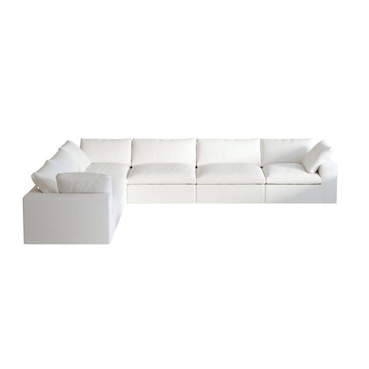 Cloud | 160.6" 6-Seat Corner Sectional Armrest Sofa Set