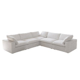 Cloud | 120.45" Sectional Sofa set 4 Seats with 1 Corner Removable Sofa Cover